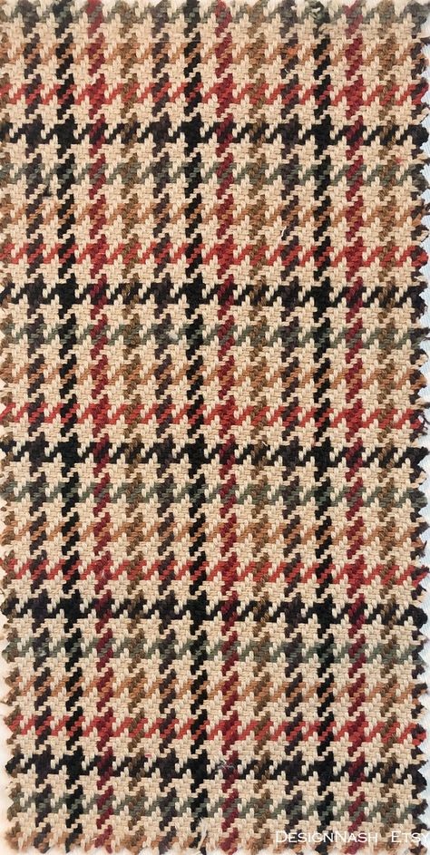 Pemberton Houndstooth Fabric for Home Decorating - Etsy Plaid Fabric Texture, Plaid Material, Tartan Fabric Pattern, Pattern Swatches, Lv Fabric, Knit Fabric Swatch, Western Fabrics, Fall Pattern Design, Quilt Background