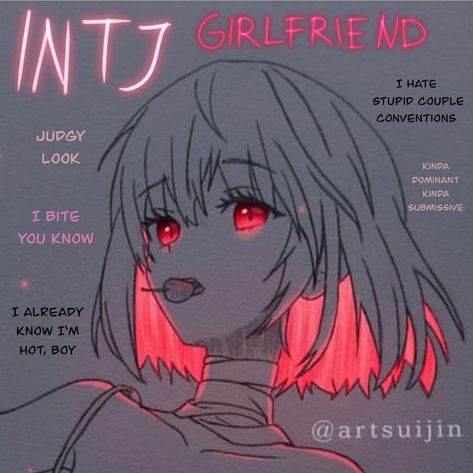 Intj Personality Pfp, Intj Mbti Wallpaper, Intj Women Art, Intj Girl Aesthetic, Intj Girlfriend, Constanza Core, Intj Girl, Intj Core, Intj Characters