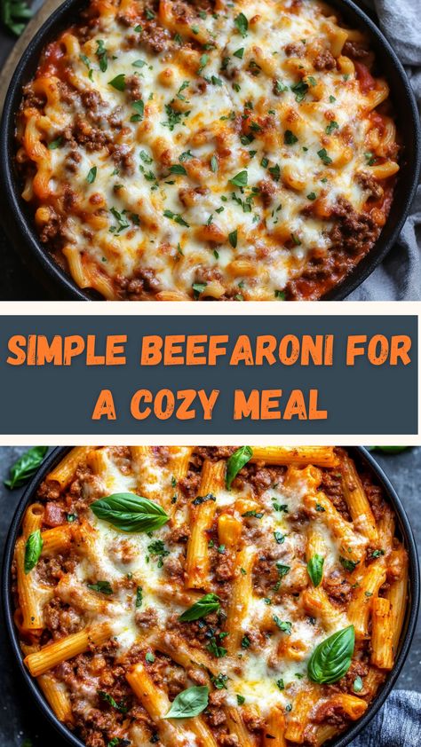 Whip up a comforting Beefaroni with this simple recipe—cheesy, hearty, and perfect for a cozy night in! Beefaroni Recipe Homemade, Easy Beefaroni Recipe, Homemade Beefaroni Recipe, Homemade Beefaroni, Beefaroni Recipe, Cozy Meals, Stir Fries, Cozy Night, Simple Recipe