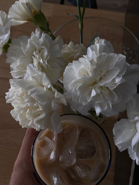 Carnation Flower Bouquet Aesthetic, White Carnations Aesthetic, Carnation Flower Aesthetic, Carnations Aesthetic, Carnation Aesthetic, White Carnation Flower, January Aesthetic, Fav Flower, White Carnations