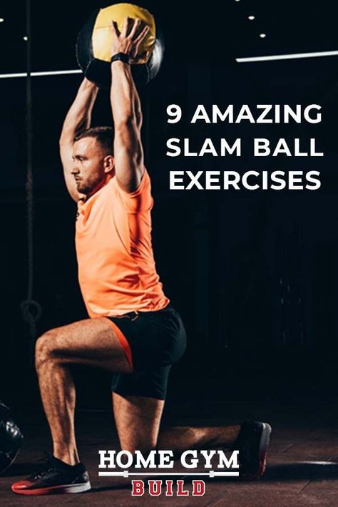 Med Ball Slams Workout, Heavy Ball Workout, Full Body Strength Hiit Workout, Slam Ball Workout Crossfit, Medicine Ball Workout For Men, Med Ball Core Workout, Ball Slam Exercises, Slam Ball Workout For Women, Basketball Weight Lifting Workouts