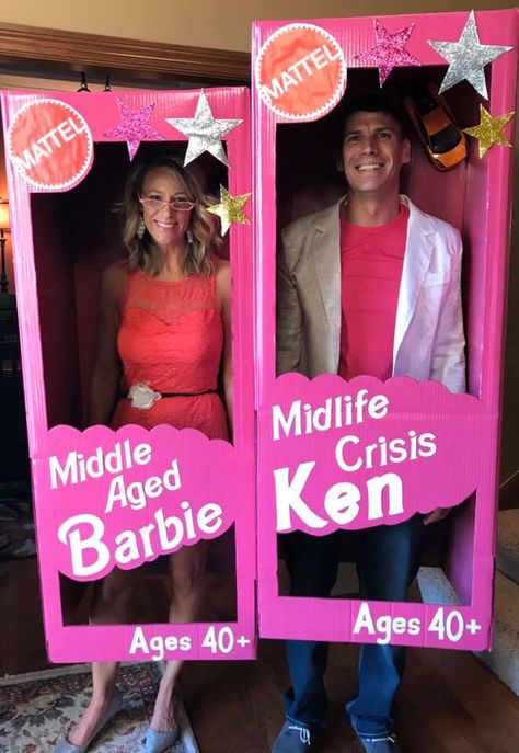 As we all know, Middle Aged Barbie and Midlife Crisis Ken are great fun to play with! FuturistSpeaker.com #keynotespeaker #futuretrends #futureofwork #futurejobs Midlife Crisis Barbie Costume, Middle Aged Barbie Costume, Menopausal Barbie, Funny Barbie Costume Ideas, Barbie Humor, Barbie And Ken Costume, Karneval Diy, Ken And Barbie, Barbie Halloween Costume