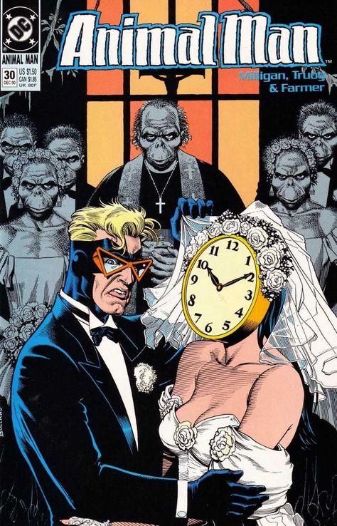 Animal Man #30 - A Nice Day for a Weird Wedding Weird Wedding, Comic Wedding, Brian Bolland, Dc Vertigo, Comic Book Wedding, Vertigo Comics, Arte Dc Comics, Detective Comics, Image Comics