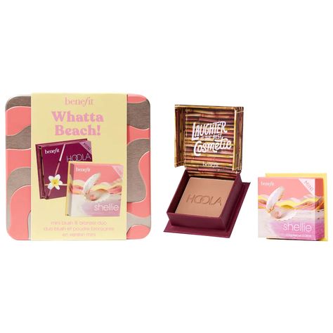 Shellie Blush, Sunkissed Cheeks, Sun Vibes, Seashell Pink, Shell Yeah, Benefit Hoola, Hoola Bronzer, Powder Bronzer, Benefit Makeup