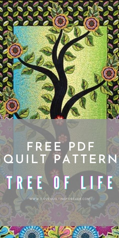 Tree Quilt Pattern Free, Tree Of Life Pattern, Tree Of Life Template Free Printable, Applique Quilts Patterns, Tree Quilt Pattern Free Printable, Tree Quilts Ideas, Tree Of Life Pattern Printable, Applique Patterns Printable, Applique Tree Patterns