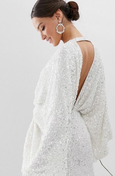 Asos Wedding Dress, Bohemian Style Wedding Dresses, Column Wedding Dress, Embellished Wedding Dress, Sequin Kimono, Cape Wedding Dress, Cheap Wedding Dresses Online, Affordable Wedding Dresses, Sleeve Wedding Dress