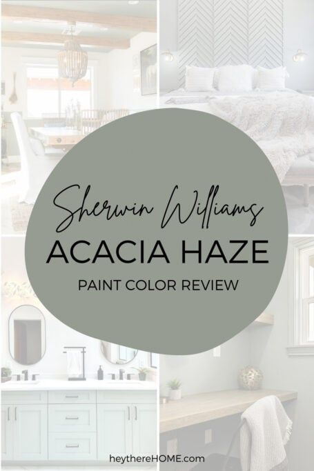 Acacia Haze Sherwin Williams - Paint Color Review Sherwin Williams Built In Colors, Paint Colors To Tone Down Red Wood, Acacia Haze Sherwin Williams Bedroom, Acadia Haze Sherwin Williams Bedroom, Acai Haze Sherwin Williams, Playroom Paint Colors Sherwin Williams, Acacia Haze Bathroom, Panda White Sherwin Williams, Acacia Haze Sherwin Williams