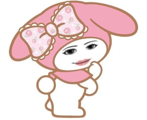 My Melody Pfp Funny, Cursed Sanrio Pfp, Mimi Kitty Sanrio, Hello Kitty Funny Pfp, Hello Kitty Wallpaper Laptop Gif, Hello Kitty Pfp Gif, My Melody Funny, Mimi Sanrio, Cursed Sanrio