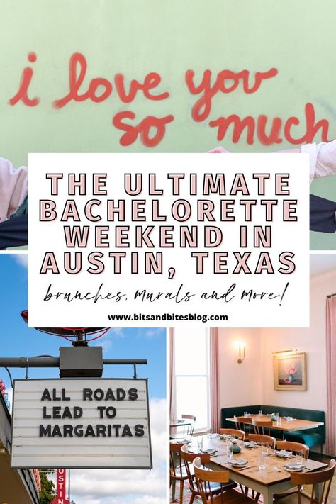 If you're planning a bachelorette party in Austin, Texas, here is your ULTIMATE guide. From cute brunch spots in Austin to murals in Austin for photo ops, I compiled all my tips and tricks into various Austin bachelorette party itinerary guides for you! Bachelorette In Austin Texas, Austin Bachelorette Itinerary, Bachelorette Party Themes Austin, Austin Tx Bachelorette Party Theme, Bachelorette Party Austin Texas, Austin Bachelorette Party Itinerary, Austin Texas Bachelorette Party Outfits, Austin Texas Bachelorette Party Theme, Austin Bachelorette Party Theme