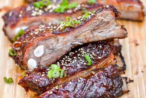 Smoked Gochujang Pork Ribs Recipe :: The Meatwave Gochujang Ribs, Gochujang Pork, Gochujang Recipe, American Barbecue, Homemade Snacks Recipes, Pork Ribs Recipe, Smoked Pork Shoulder, Fire Chicken, Meat Eater