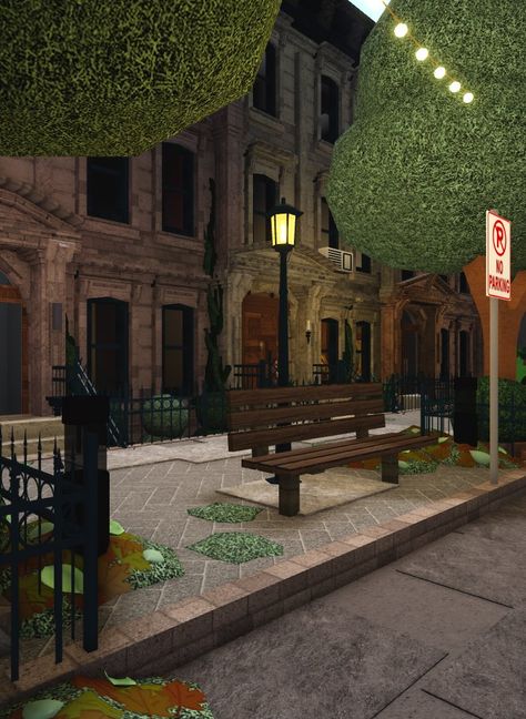 Helloween Wallpaper, House Ideas Exterior, New York Buildings, Roblox Image Ids, Fall City, Bloxburg House Ideas 2 Floor, House Decorating Ideas Apartments, Small House Layout, Town Building