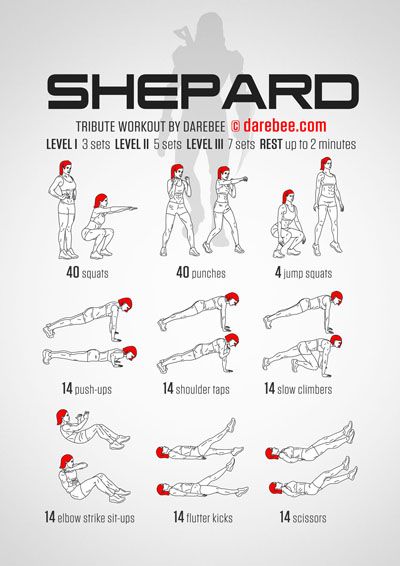 Shepard Workout Fantasy Workout, Superhero Workouts, Health Binder, Darebee Workout, Nerdy Workout, Calisthenics Workouts, Exercise Challenges, Superhero Workout, Flutter Kicks