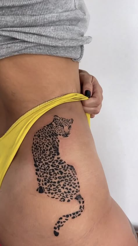 Leopard Print Tattoos, Cheetah Tattoo, Big Cat Tattoo, Jaguar Tattoo, Learn To Tattoo, Line Tattoo Ideas, Supernatural Tattoo, Leopard Tattoos, Ear Tattoo Ideas