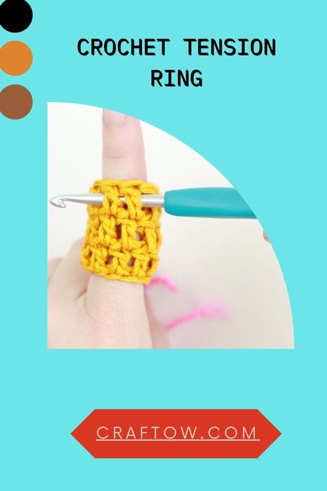 Crochet Tension Ring Crochet Tension Ring Diy, Crochet Tension Ring, How To Make Marzipan, Crochet Tension, Ring Crochet, Tension Ring, Crochet Rings, Perfect Squares, Your Crochet