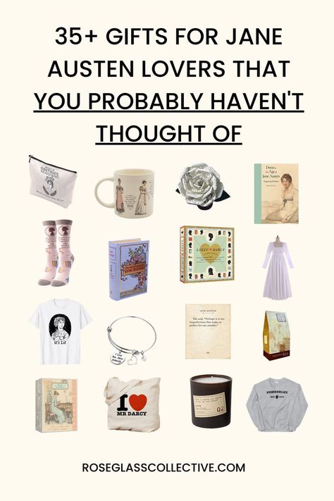 Jane Austen Aesthetic Home, Pride And Prejudice Themed Gifts, Pride And Prejudice Gift Ideas, Persuasion Jane Austen Aesthetic, Jane Austen Gift Ideas, Jane Austen Party, Jane Austen Aesthetic, Emma Aesthetic, Gifts From Amazon