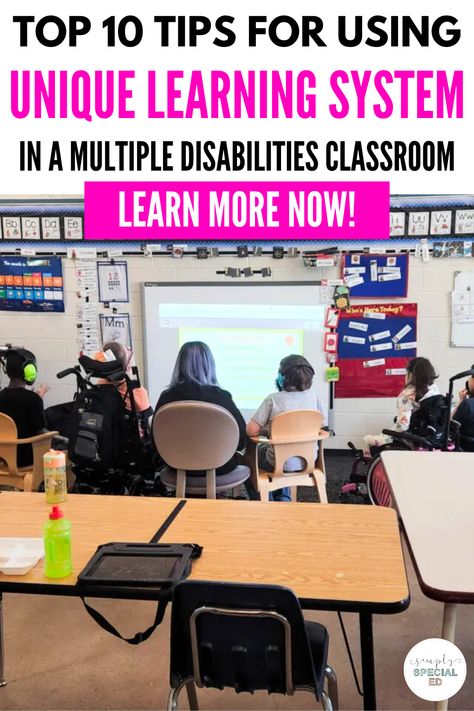 Special Ed Small Groups, Severe Special Education Activities, N2y Unique Learning System, Unique Curriculum Special Education, Functional Academics Special Education, Unique Learning System Focus Wall, Unique Learning System Special Education, Ecse Classroom, Special Ed Classroom