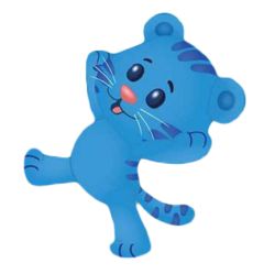 Daniel Tiger Characters, Daniel Tiger's Neighborhood, Daniel Tiger, Blue Tiger, Pbs Kids, Blue Tigers, Hair Color Blue, Tiger Stripes, Stuffed Toy