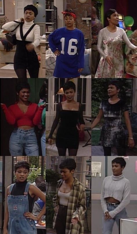 Nia Long, Mode Old School, Black 90s Fashion, Looks Hip Hop, 90’s Outfits, 90s Inspired Outfits, 90s Fashion Grunge, Outfit Chic, Outfit 90s