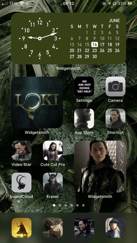 Loki Phone Theme, Loki Homescreen, Loki App Icons, Loki Widget, Marvel Homescreen, Top Widgets, Phone Screen Ideas, Widgetsmith Ideas, Widgets Ideas