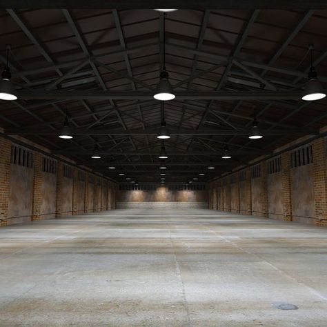 Old Warehouse Aesthetic, Dark Ceilings, Truss Lighting, Warehouse Interior, Storage Warehouse, Urban Industrial Decor, Loft Designs, Warehouse Loft, Warehouse Living