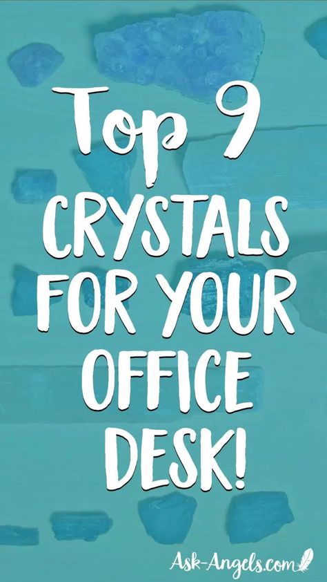 Crystals for Your Office Desk  - Top 9 Desk Crystals! - Ask-Angels.com Office Work Desk, Crystals For Wealth, Work Desk Decor, Work Office Decor, Beautiful Office, Crystal Therapy, Crystal Healing Stones, Crystal Magic, Work Desk