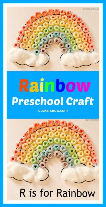 R Is For Rainbow, Rainbow Crafts Preschool, Letter R Activities, Rainbow Preschool, Preschool Rainbow, Rainbow Lessons, Summer Crafts For Toddlers, Preschool Letter Crafts, Prek Crafts