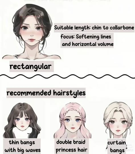 #hairstyles #recommended #rectanglefaces Hairstyle Rectangle Face Shape, Hairstyles For Asymmetrical Faces, Medium Straight Hairstyles For Fine Hair, Rectangle Hairstyles, Hairstyles For Rectangle Faces, Rectangular Face Shape Hairstyles, Rectangular Face Shape, Hair Styles For Rectangle Face For Women, Hairstyles For Rectangle Face Shape