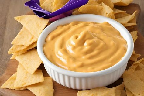 Taco Bell Nacho Cheese Sauce, Taco Bell Nacho Cheese Recipe, Taco Bell Cheese Sauce, Taco Bell Nacho Cheese, Taco Bell Chalupa, Southwest Sauce, Nachos Cheese Recipe, Taco John's, Taco Time