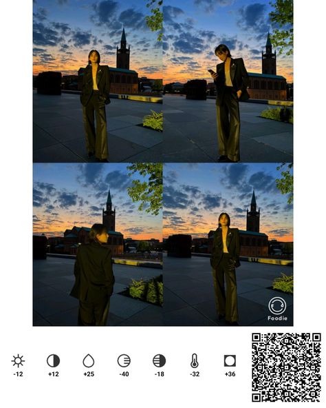 Night Photo Filter, Lightroom Sunset Edit, Foodie Night Filter, Sunrise Filter, Sunset Editing, Vsco Film Presets, Foodie Filter Code, Photo Filters Apps, Foodie Filter