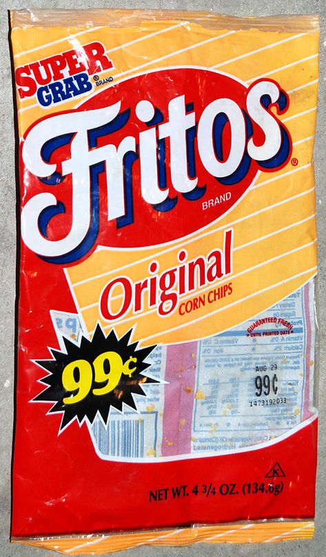 Fritos Corn Chips, Early 1990's | The design is from 1991, b… | Flickr Fritos Corn Chips, Corn Chips, 90s Childhood, Pops Cereal Box, The Back, Corn, Snack Recipes, Chips, Nutrition