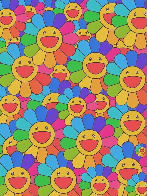 Indie Flowers, Takashi Murakami Flower, Murakami Flower, Cute Patterns, Flowers Wallpapers, Takashi Murakami, Pretty Flower, Wallpaper Cave, Top 40