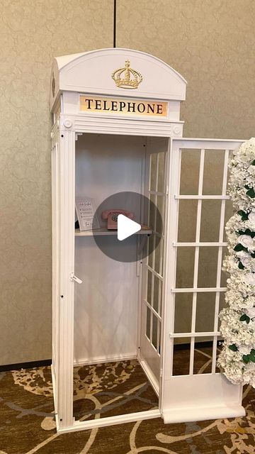 Diy Phone Booth Prop, Phone Booth Diy, Diy Phone Booth Wedding, Diy Phone Booth, Phone Booth Wedding, London Phone Booth, Wedding Phone, Booth Diy, Audio Guest Book