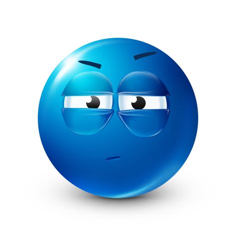 Heavy-Lidded Blue Smiley Blue Emoji Face Confused, Emoji People, Emoji Man, Images Emoji, Cool Emoji, Emoticons Emojis, Blue Emoji, Emoji Symbols, Funny Emoji Faces