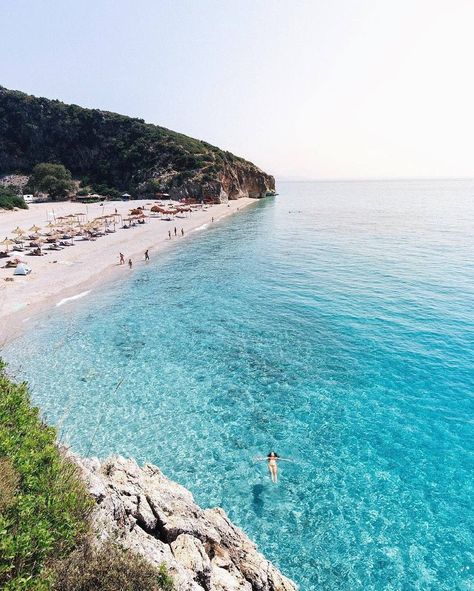 Wherever this is in the Balkans... it is gorgeous & I would love to see it!! Beach Albania, Visit Albania, Albania Travel, Balkans Travel, Travel App, Most Beautiful Beaches, Destin Beach, European Travel, Albania