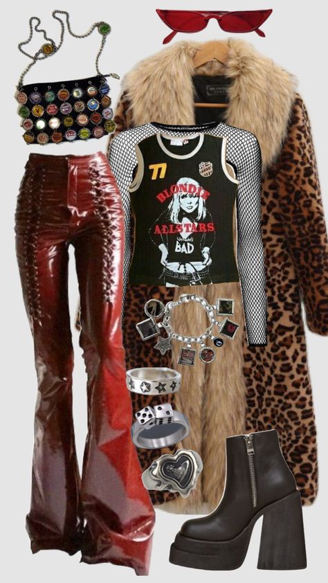 Trousers, Boots, Rockstar Gf, Leopard Print, Energy, Pants, Red