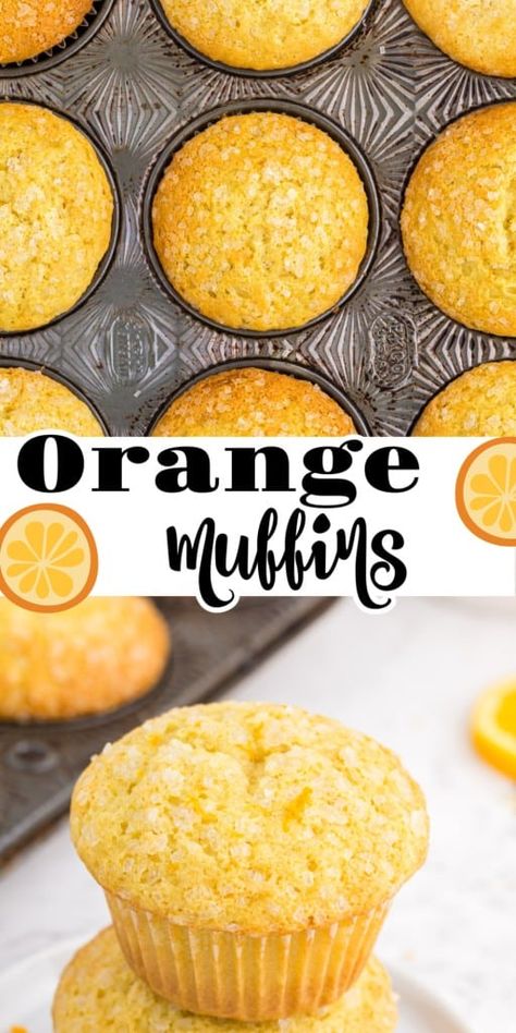 Whole Orange Muffins, Orange Banana Muffins, Orange Juice Muffins, Orange Muffins Recipes, Orange Muffins Healthy, Orange Recipes Easy, Blueberry Chocolate Chip Muffins, Lemon Muffin Recipes, Orange Muffin Recipe