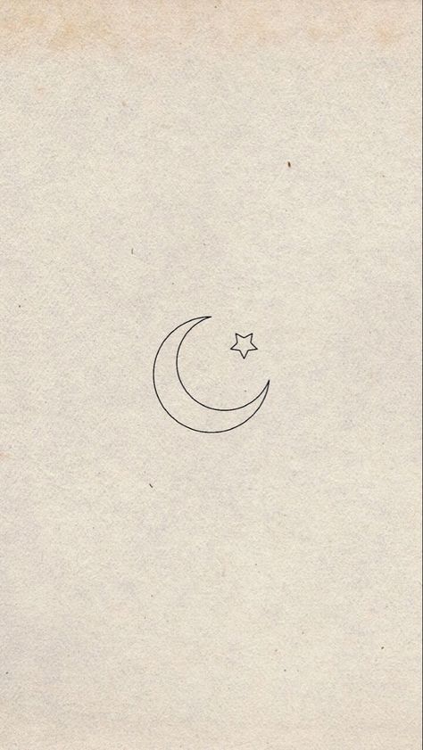 Small Tattoo Moon And Star, Crescent And Star Tattoo, Tiny Tattoos Moon And Stars, Mini Moon And Star Tattoo, Lil Moon Tattoo, Basic Moon Tattoo, Half Moon Small Tattoo, Simple Moon Tattoos For Women, Line Work Moon Tattoo