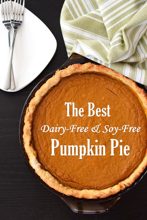 Dairy Free Pies, Dairy Free Thanksgiving, Dairy Free Pumpkin Pie, Best Pumpkin Pie Recipe, Df Recipes, Gluten Free Pumpkin Pie, Food Nutrition Facts, Dairy Free Pumpkin, Best Pumpkin Pie