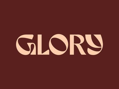 Glory Logotype by Ross Bruggink for Buddy-Buddy on Dribbble Typographie Logo, Bold Logo Design, Business Fonts, Graphisches Design, Type Inspiration, Logo Luxury, Logo Design Feminine, Typographic Logo, Font Inspiration