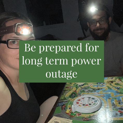 Easy Ways to be Prepared for Long Term Power Outage Being Prepared, Power Outage Essentials, Emergency Heat Source Power Outage, Winter Storm Preparedness At Home, Winter Power Outage Survival, Staying Warm During Power Outage, No Power Survival, No Power Meals, Winter Power Outage