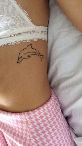 Dolphin Henna Tattoo, Minimalist Dolphin Tattoo, Dolphin Tattoos, Dolphin Tattoo, Dolphins Tattoo, Elbow Tattoo, Summer Tattoo, Elbow Tattoos, Beach Tattoo