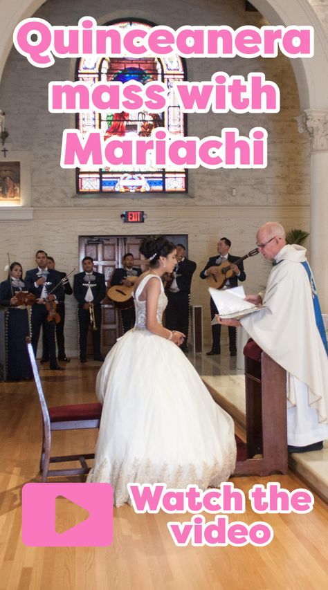 This Quinceanera had a beautiful mass at Saint Jaseph's Cathedral in San Diego, CA. One of the things that made this mass super special was the Mariachi playing. Watch until the end to watch the Quinceanera walking out of church while the Mariachi plays las mañanitas. San Diego Quinceanera Quinceanera ceremony with mariachi Paloma Jacobo Photography Religious Ceremony, Quinceanera Ceremony, Walking Out, Saint Joseph, Walk Out, St Joseph, Quince, Quinceanera, Paloma