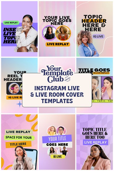 Social Media Graphics Inspiration, Graphic Social Media, Podcast Template, Branding Images, Social Media Landscape, Feed Insta, Templates For Instagram, Marketing Instagram, Instagram Template Design