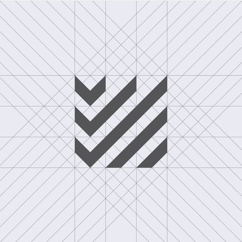 👈 Logo Grid by @mansurivaris_ - ➡️ logocore.com/learnlogodesign - LINK IN BIO 👉 @learnlogodesign Grid In Graphic Design, Logo Design Grid, Grid System Design, Graph Logo, Logo Grid System, Geometric Monogram Logo, Golden Ratio Logo, Industrial Logo, Logo Grid