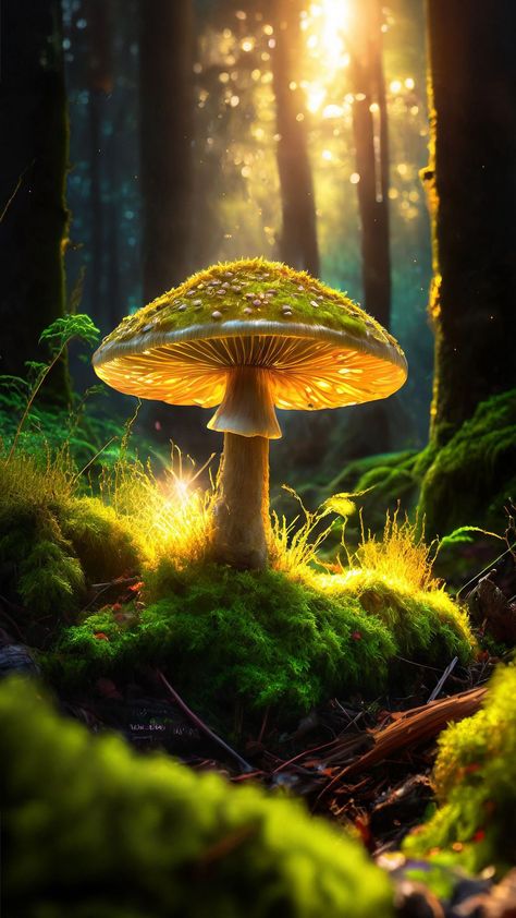 free wallpapers 4K mushroom, grass, trees, greens, forest, art for mobile and desktop Wallpaper Mushroom, Mushroom Pictures, Forest Background, Mystical Forest, Magic Aesthetic, Fantasy Forest, Cute Friend Pictures, Forest Art, Mushroom Art