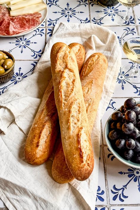 Same Day Sourdough Demi Baguettes Demi Baguette Recipe, Sourdough Baguette Recipe, Same Day Sourdough, Sourdough Baguette, Demi Baguette, Baguette Recipe, Olive Bread, Sourdough Baking, Sourdough Recipes