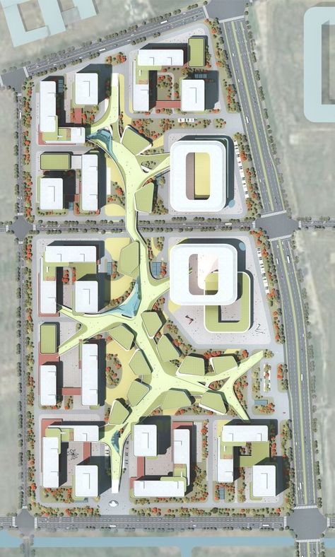 Social Housing Architecture, Masterplan Architecture, Landscape And Urbanism Architecture, Urban Design Diagram, Urban Design Graphics, Urban Design Architecture, Urban Design Concept, Campus Design, Urban Design Plan