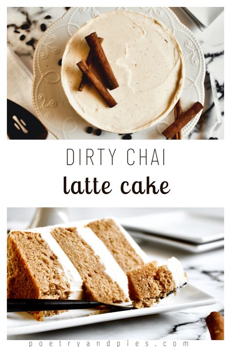 Chai Flavored Cake, Chai Cake Vegan, Chai Layer Cake, Brown Sugar Chai Cake, Gluten Free Chai Cake, Masala Chai Cake Recipe, Dirty Chai Latte Cake, Chai Flavored Recipes, Spiced Chai Cake