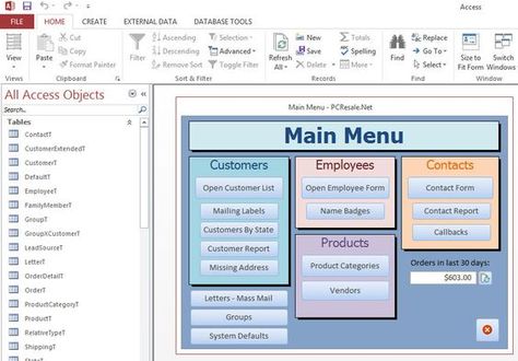 This tutorial will teach you how to create your first Microsoft Access database Excel Schedule, Microsoft Access, Access Database, Excel Formulas, Database Design, Computer Shortcuts, Office Computer, Computer Skills, Main Menu