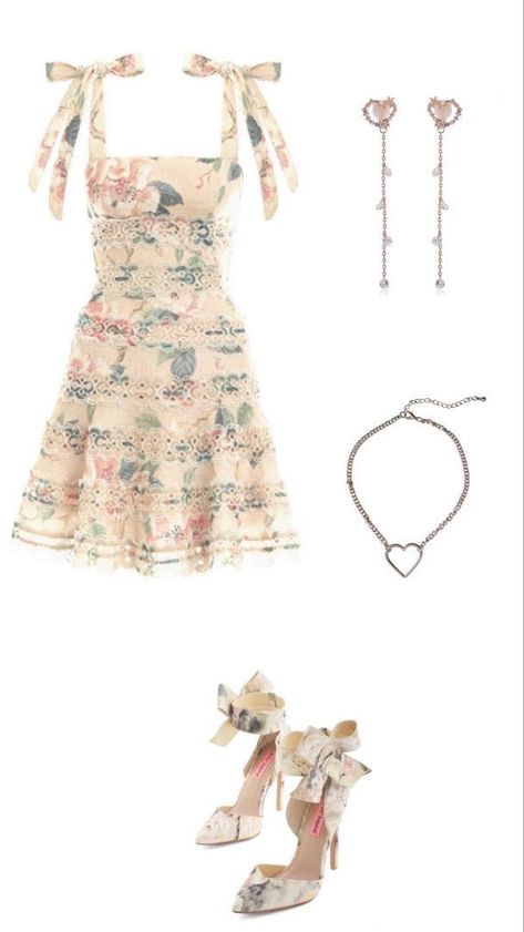 Polyvore Outfits Summer Classy, Polyvore Outfits Aesthetic Summer, Coquette Polyvore, Fashion Outfits Fancy, Fancy Outfits Classy, Outfit Chart, Picnic Fashion, Garden Picnic, Outfits Classy